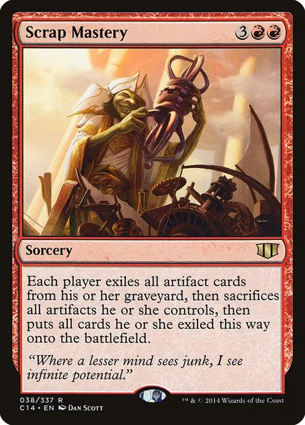 Scrap Mastery, Magic card C14 38 — Commander 2014 set