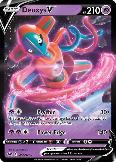 Deoxys V, Pokémon card SWSH 266 — SWSH Black Star Promos set