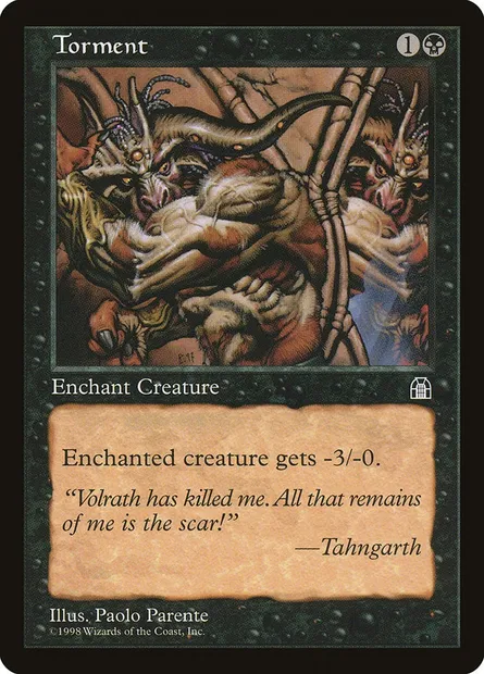 Torment, Magic card STH 73 — Stronghold set