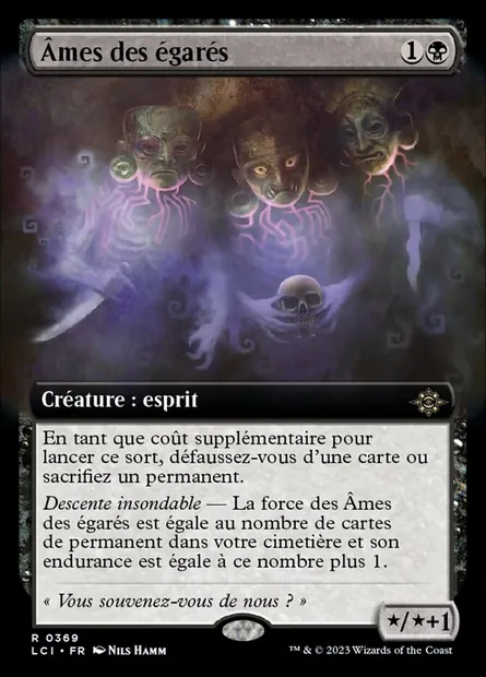 Âmes des égarés, carte Magic LCI 369 — extension The Lost Caverns of Ixalan