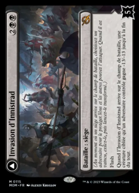 Invasion d'Innistrad // Déluge de morts, carte Magic MOM 115 — extension L'invasion des machines