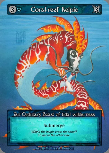 Coral-Reef Kelpie, carte Sorcery ALP 044 — extension Alpha