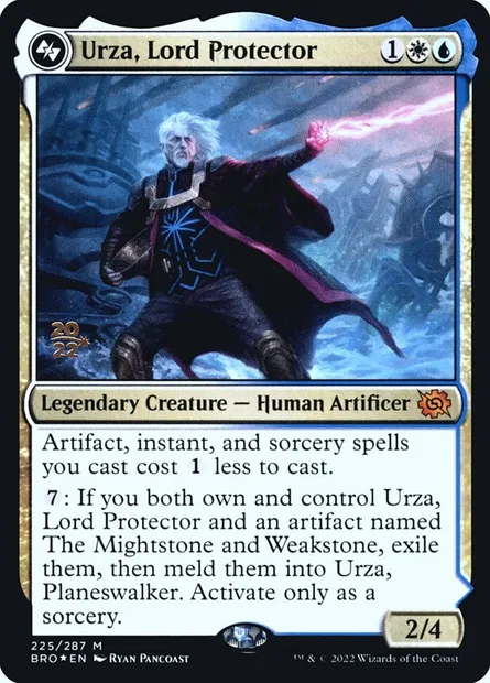 Urza, Lord Protector, Magic card PBRO 225s — The Brothers' War Promos set