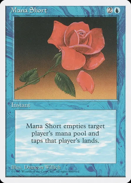 Mana Short, Magic card 4ED 85 — Fourth Edition set