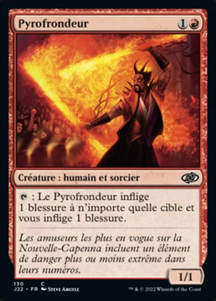 Pyrofrondeur, carte Magic J22 130 — extension Jumpstart 2022