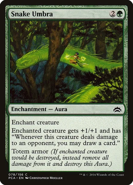 Snake Umbra, Magic card PCA 78 — Planechase Anthology set