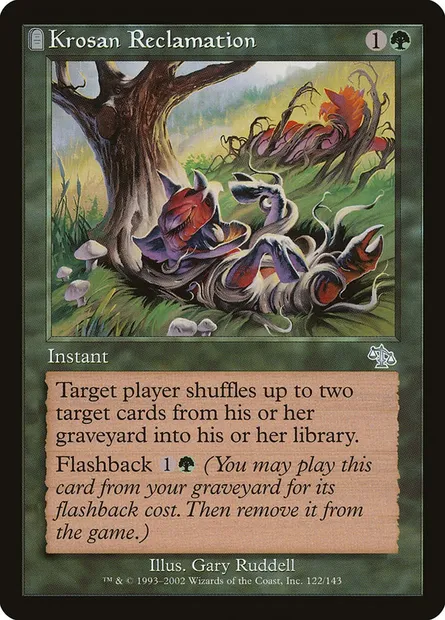 Krosan Reclamation, Magic card JUD 122 — Judgment set