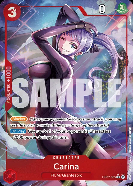 Carina, One Piece card OP07-005 — 500 YEARS IN THE FUTURE set