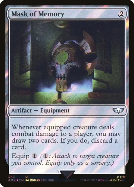 Mask of Memory, Magic card 40K 243★ — Warhammer 40,000 Commander set