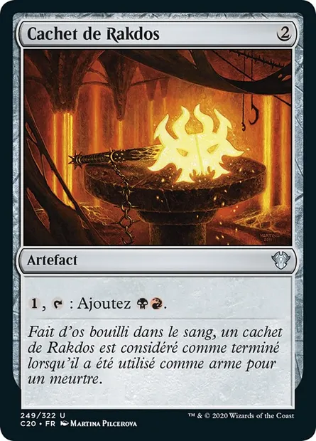 Cachet de Rakdos, carte Magic C20 249 — extension Commander 2020
