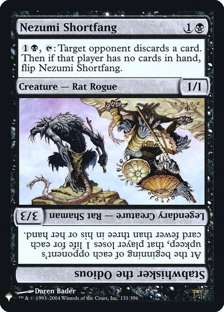 Nezumi Shortfang // Stabwhisker the Odious, carte Magic PLST CHK-131 — extension The List