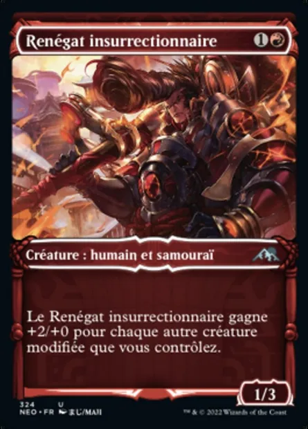 Renégat insurrectionnaire, carte Magic NEO 324 — extension Kamigawa: La Dynastie Néon