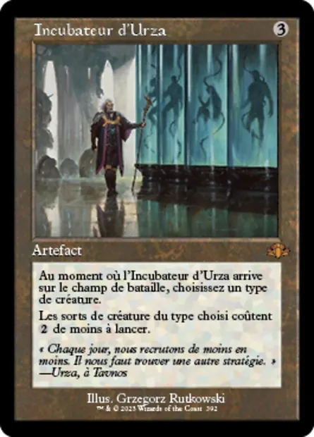 Incubateur d'Urza, carte Magic DMR 392 — extension Dominaria Remastered
