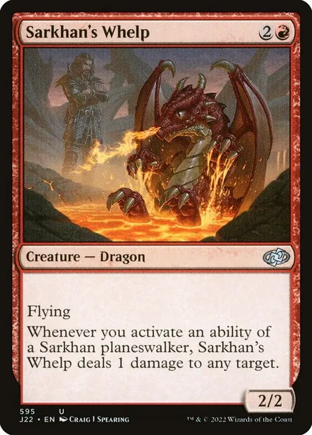 Sarkhan's Whelp, Magic card J22 595 — Jumpstart 2022 set