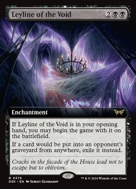 Leyline of the Void, Magic card DSK 376 — Duskmourn: House of Horror set