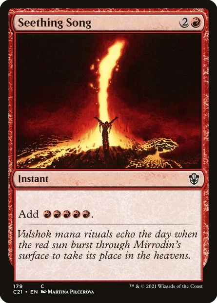 Seething Song, Magic card C21 179 — Commander 2021 set