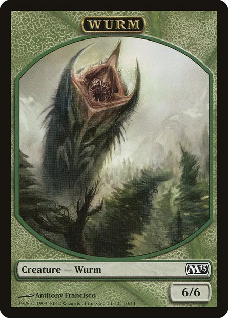 Wurm, carte Magic TM13 10 — extension Magic 2013 Tokens