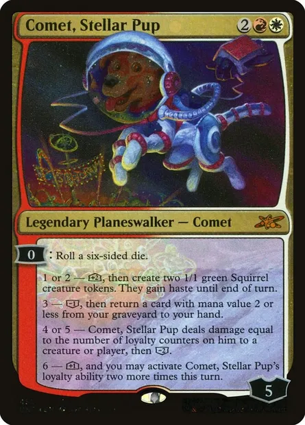 Comet, Stellar Pup, Magic card UNF 452 — Unfinity set