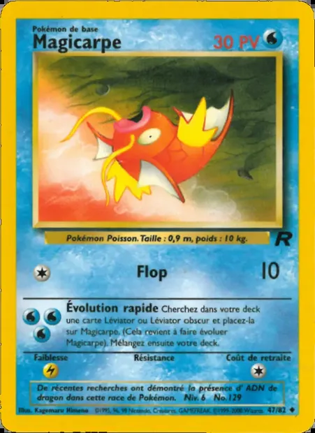 Magicarpe, carte Pokémon TR 47 — extension Team Rocket