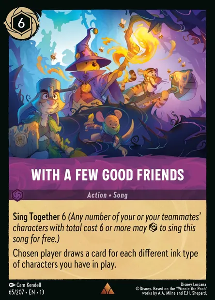 With a Few Good Friends, Disney Lorcana card CH13-065 — Attack of the Vine! set