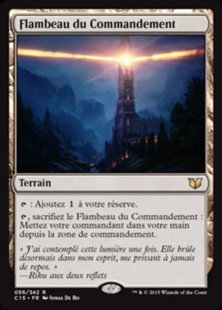 Flambeau du Commandement, carte Magic C15 56 — extension Commander 2015