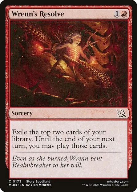 Wrenn's Resolve, Magic card MOM 173 — March of the Machine set
