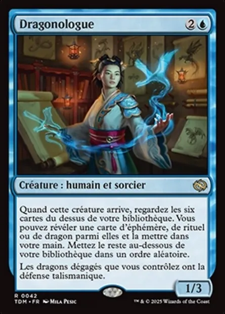 Dragonologue, carte Magic TDM 42 — extension Tarkir: Dragonstorm