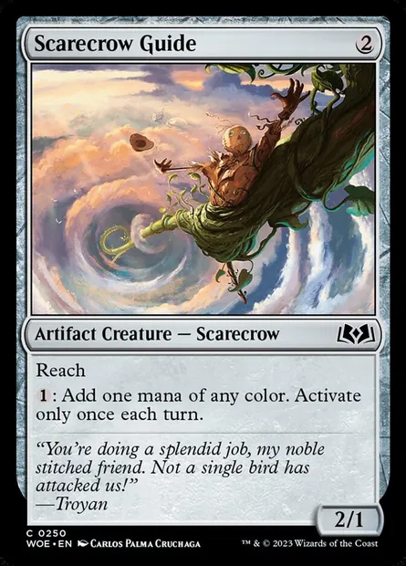 Scarecrow Guide, Magic card WOE 250 — Wilds of Eldraine set