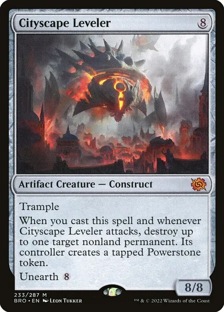 Cityscape Leveler, Magic card BRO 233 — The Brothers' War set