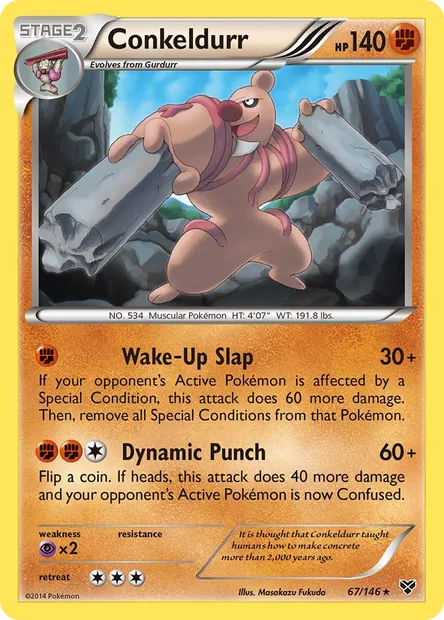 Conkeldurr, Pokémon card XY 67 — XY set