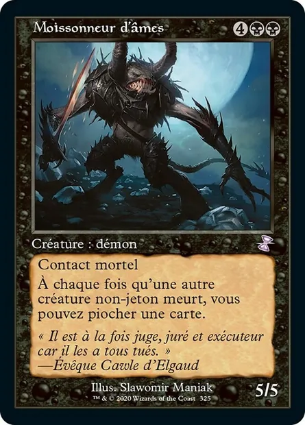 Moissonneur d'âmes, carte Magic TSR 325 — extension Spirale Temporelle Remastered