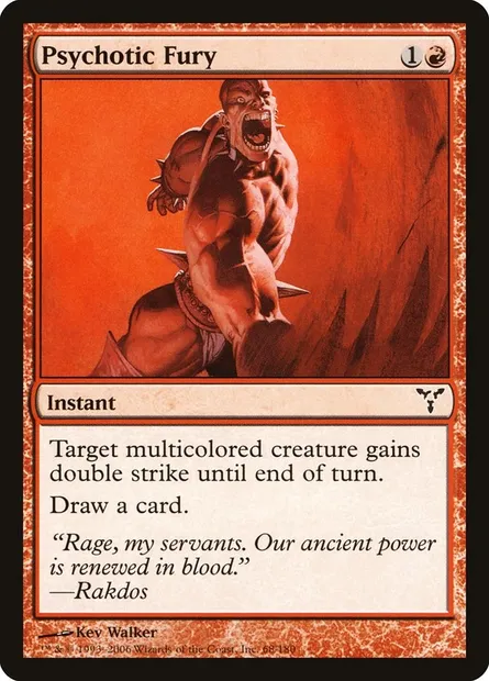 Psychotic Fury, Magic card DIS 68 — Dissension set