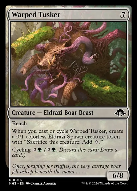 Warped Tusker, Magic card MH3 16 — Modern Horizons 3 set