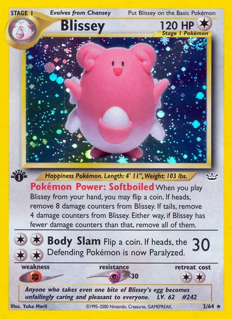 Blissey, Pokémon card NR 2 — Neo Revelation set