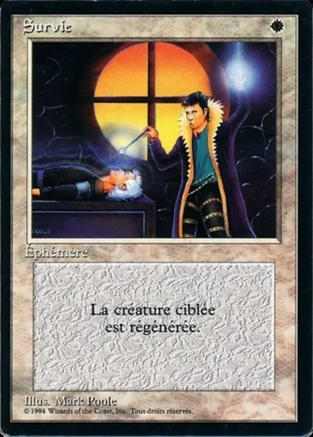 Death Ward, Magic card FBB 16 — Foreign Black Border set