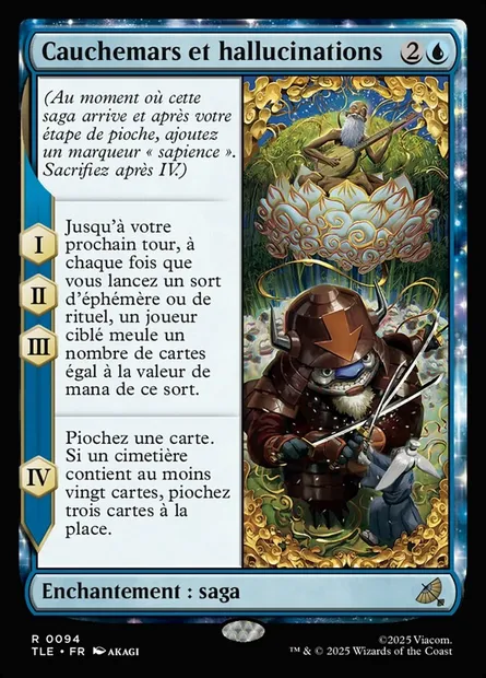 Cauchemars et hallucinations, carte Magic TLE 94 — extension Avatar: The Last Airbender Eternal