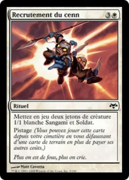 Recrutement du cenn, carte Magic EVE 3 — extension Coucheciel
