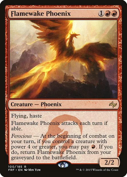 Flamewake Phoenix, Magic card FRF 100 — Fate Reforged set