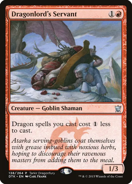 Dragonlord's Servant, Magic card PTKDF 138 — Tarkir Dragonfury set