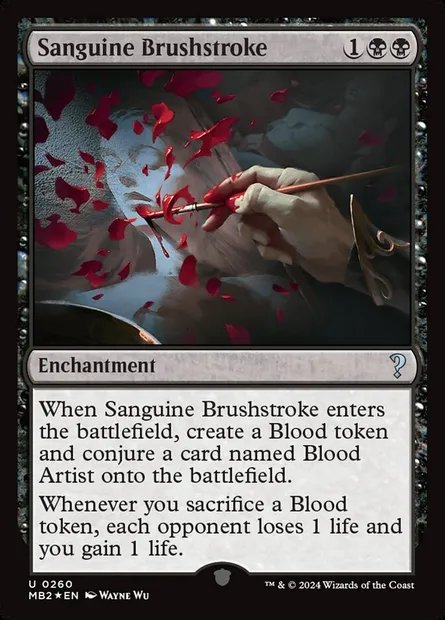Sanguine Brushstroke, Magic card MB2 260 — Mystery Booster 2 set
