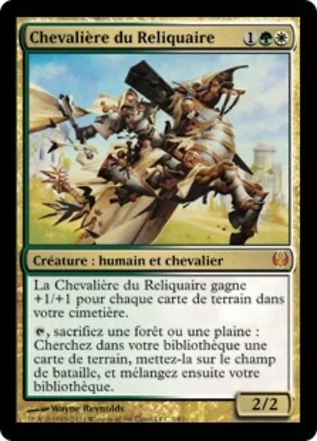 Chevalière du Reliquaire, carte Magic DDG 1 — extension Duel Decks: Knights vs. Dragons