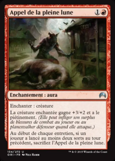 Appel de la pleine lune, carte Magic ORI 134 — extension Magic Origines