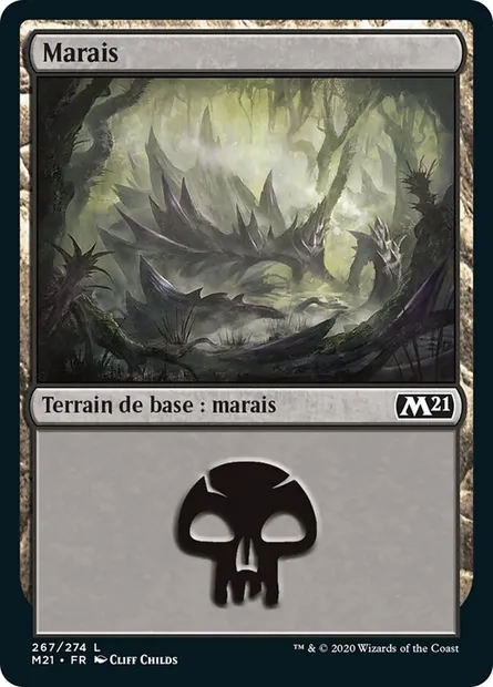 Marais, carte Magic M21 267 — extension Core Set 2021