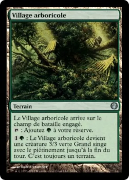 Village arboricole, carte Magic DDG 38 — extension Duel Decks: Knights vs. Dragons