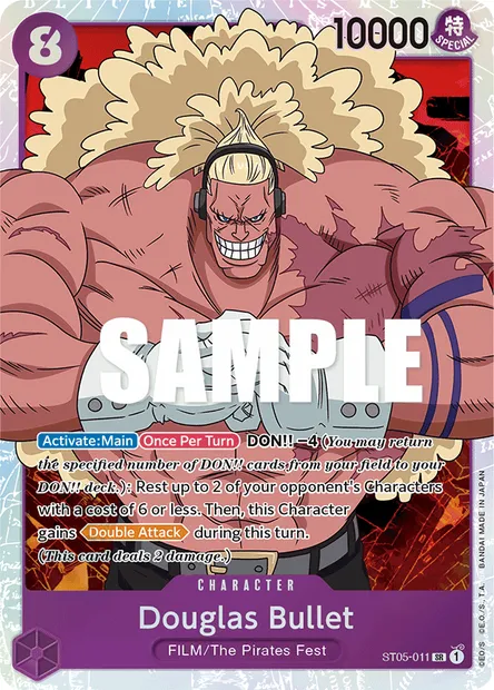 Douglas Bullet, One Piece card ST05-011 — ONE PIECE FILM edition set