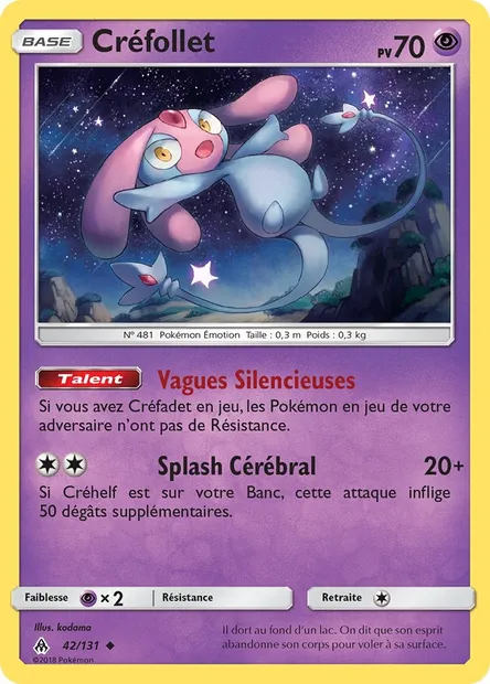 Créfollet, carte Pokémon FLI 42 — extension Lumière Interdite