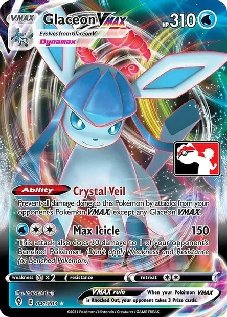 Glaceon VMAX, Pokémon card PPS 041 — Play! Pokémon Prize Pack Series set