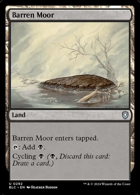 Barren Moor, Magic card BLC 292 — Bloomburrow Commander set
