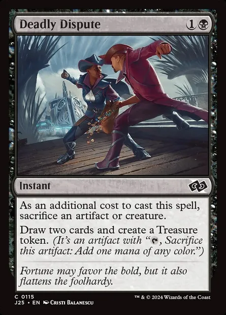 Deadly Dispute, Magic card J25 115 — Foundations Jumpstart set