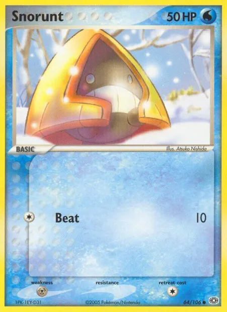 Snorunt, Pokémon card EM 64 — Emerald set
